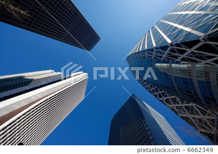 [Ultra wide angle] Tokyo business district 6662349