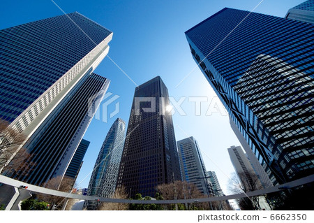 [Ultra wide angle] Tokyo business district 6662350