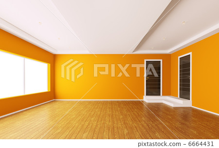 Empty interior 3d 6664431