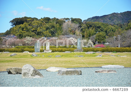 The foundation stone of the Dazaifu Government office 6667289