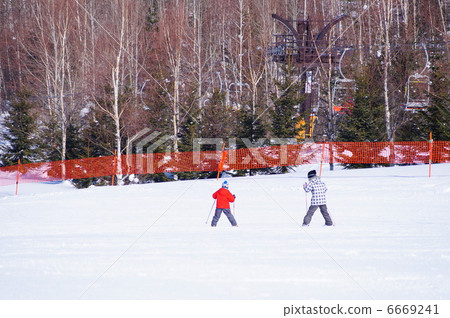 滑雪道 滑雪道 6669241