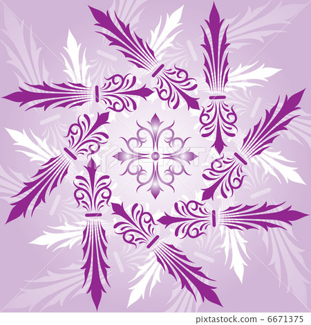 Abstract floral background, elements for design, vector Abstract floral background, elements for design, vector 6671375
