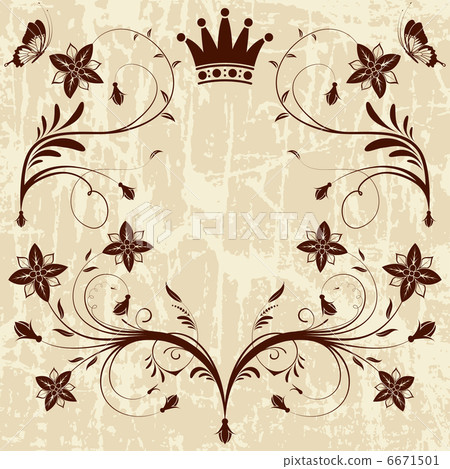 Floral frame 6671501