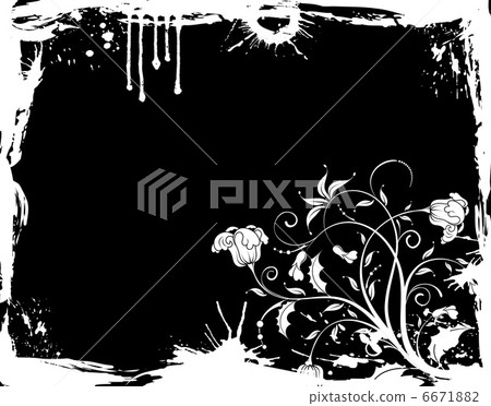 Grunge flower background Grunge flower background 6671882