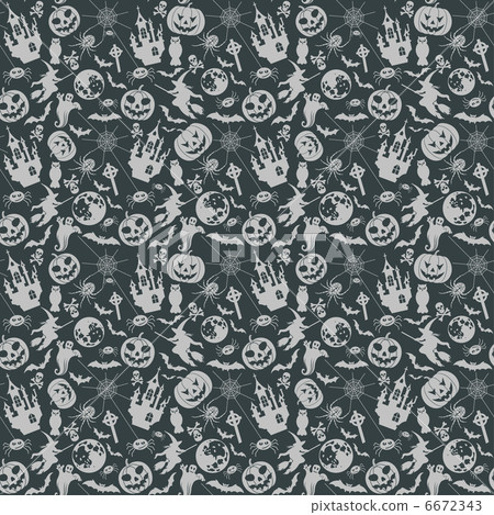 Halloween seamless background Halloween seamless background 6672343