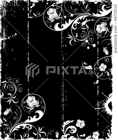 Grunge flower frame Grunge flower frame 6672619