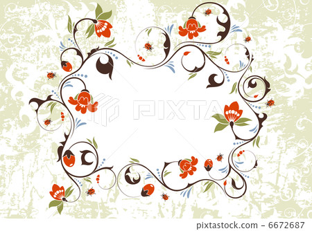 Floral frame Floral frame 6672687