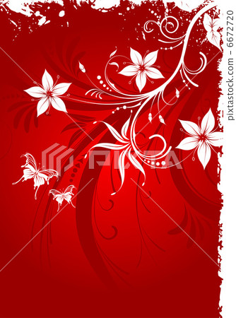 Grunge Floral Frame Grunge Floral Frame 6672720
