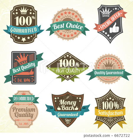 Quality and Guarantee Labels 6672722