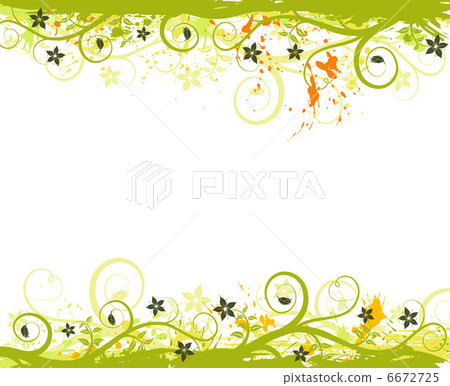 Grunge flower frame 6672725