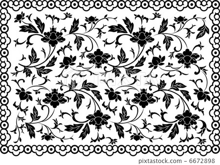 Background flower and frame 6672898
