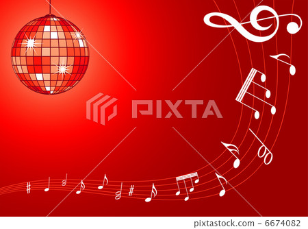 Music background with discoball Music background with discoball 6674082