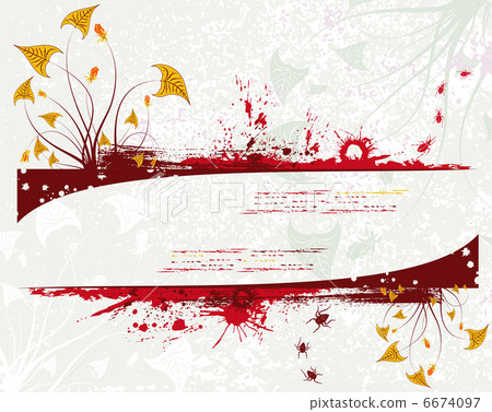 Grunge floral background 6674097