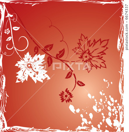 Grunge background flower, elements for design Grunge background flower, elements for design 6674337