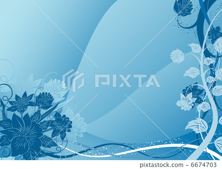 Foral background, vector Foral background, vector 6674703