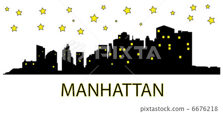 Manhattan at night Manhattan at night 6676218