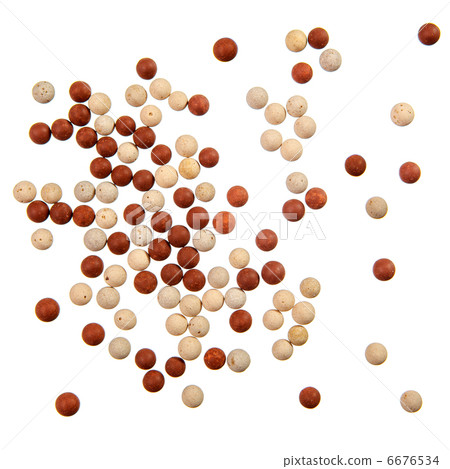 Red and yellow stone balls background 6676534