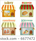 Set of Cartoon Shops 6677472