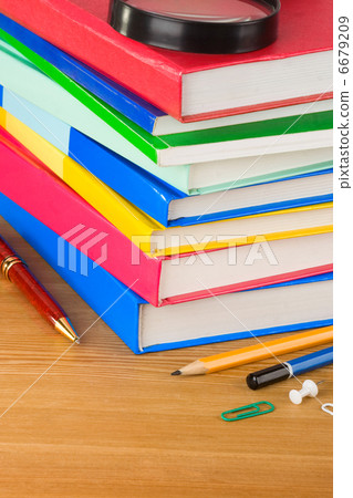 pile of books on wood 6679209