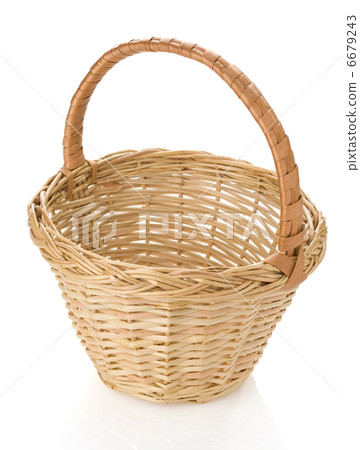 wicker basket isolated on white wicker basket isolated on white 6679243