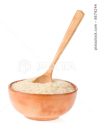 rice in plate and spoon 6679244