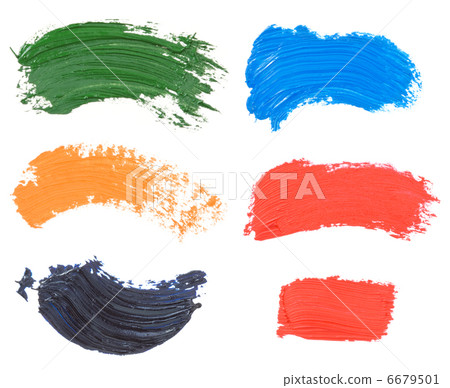 oil paint spot isolated on white 6679501