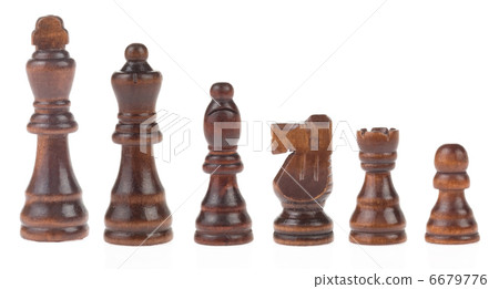 chess figures isolated on white chess figures isolated on white 6679776