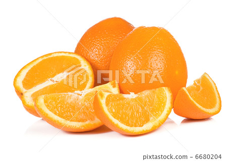 isolated sliced oranges isolated sliced oranges 6680204