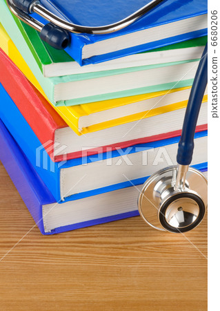 medical stethoscope with book medical stethoscope with book 6680206