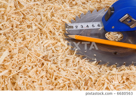 tape measure and pencil 6680563