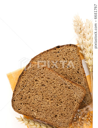 rye bread and ears of wheat rye bread and ears of wheat 6681767
