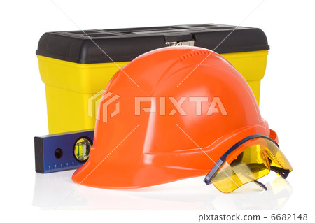 set of tools and instruments in toolbox 6682148