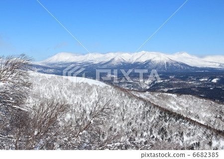 從Sadoro dake峰頂Tokachi dake山附近 6682385