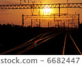 Sunset and track Sunset and track 6682447