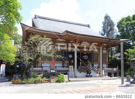 Shikoku Buddha No. 30 Buddhist temple "Zentura" Main Hall 6683822