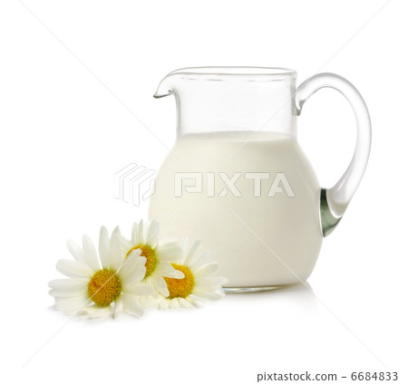 Fresh milk and camomiles 6684833