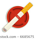 No smoking sign on white background 6685675