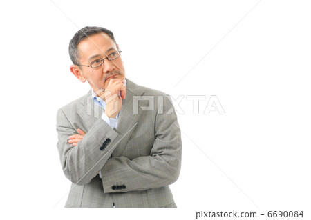 Senior man worried Senior man worried 6690084