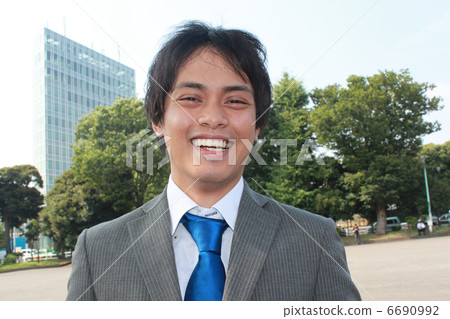 經商，A，商人，男子，西紅柿，荷蘭芹，時間，微笑，年輕，樹橋， 6690992