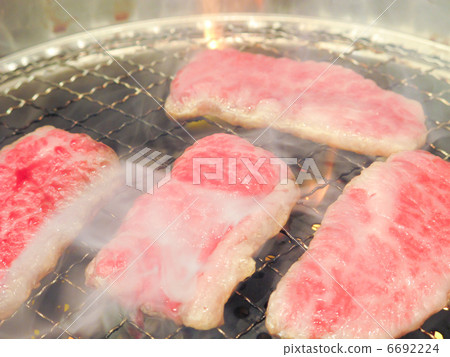 火焰/煙/神戶牛肉（烤肉/烤魚）大理石Wagyu /燒烤 6692224