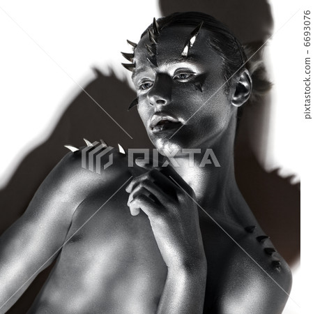 Young Handsome Man. Fantasy. Art. Black & White Portrait Young Handsome Man. Fantasy. Art. Black & White Portrait 6693076