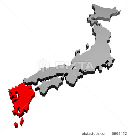 日本地圖(九州) 日本地圖(九州) 6693452
