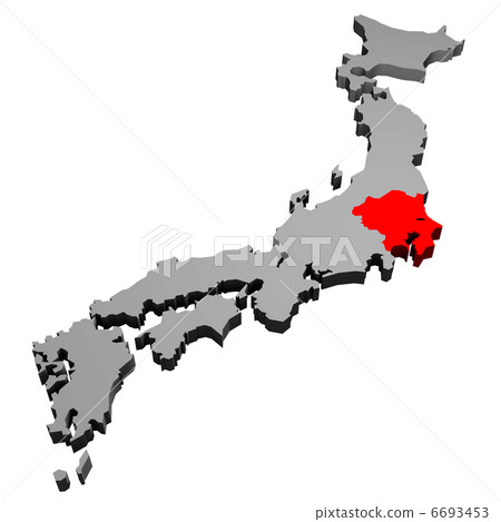 日本地圖(關東) 日本地圖(關東) 6693453
