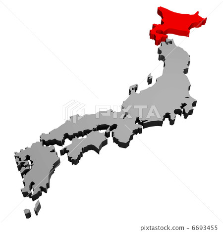 Japan map (Hokkaido) Japan map (Hokkaido) 6693455