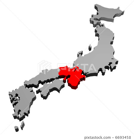 Japan map (Kinki) Japan map (Kinki) 6693458