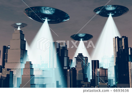 Ufo Invasion over Metropolis 6693636