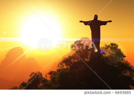 Corcovado Mountain in the Sunset 6693660
