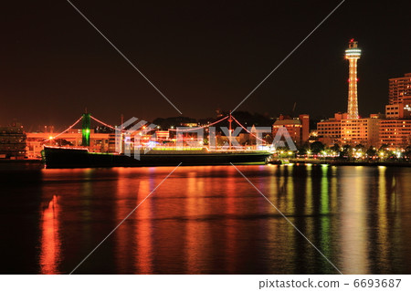 橫濱海洋塔和冰川丸 橫濱海洋塔和冰川丸 6693687