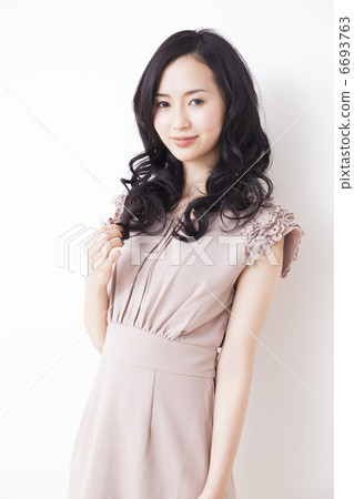 Beige pink one piece woman Beige pink one piece woman 6693763