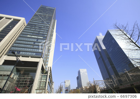 高層建築街道 高層建築街道 6697306